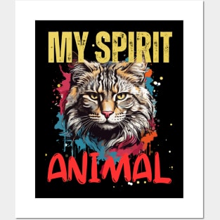 Cat Spirit Animal Posters and Art